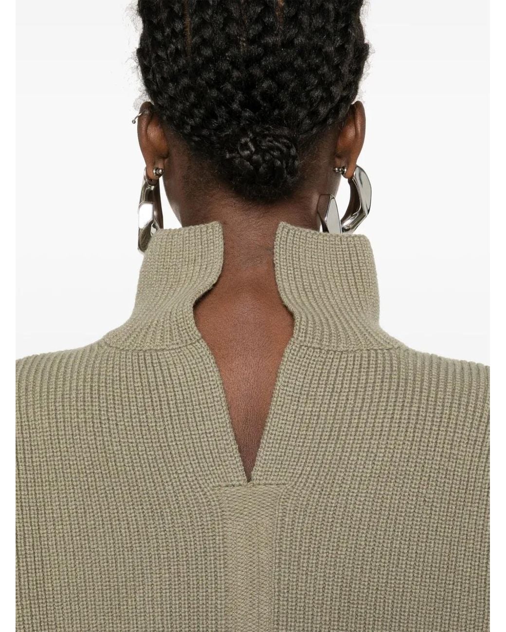 Rick Owens Wool Turtle Neck -trui in het Natural