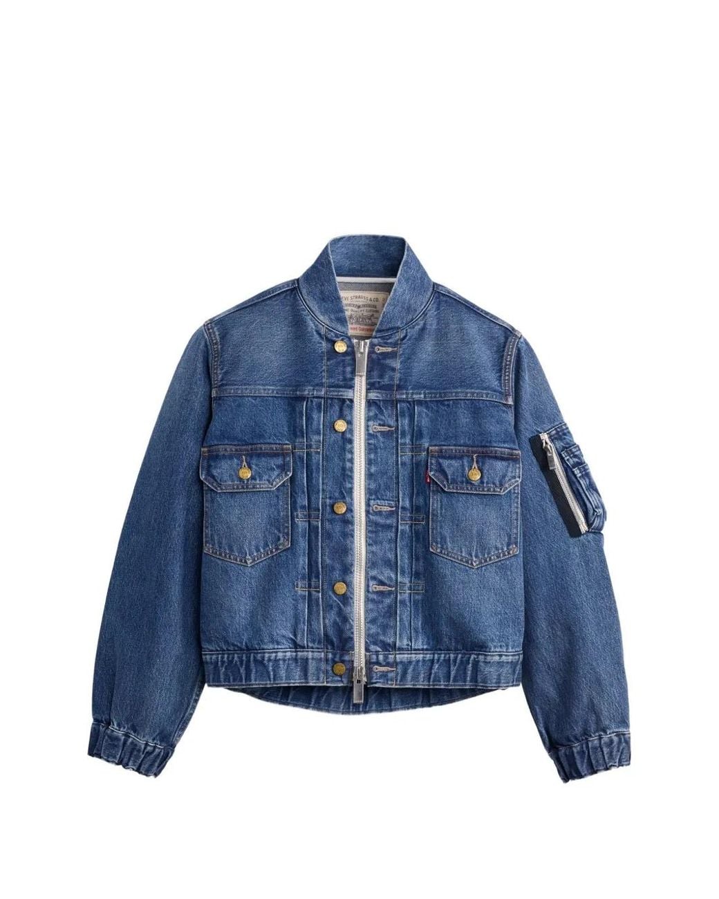 Sacai Blue X Levi's Panelled Denim Jacket