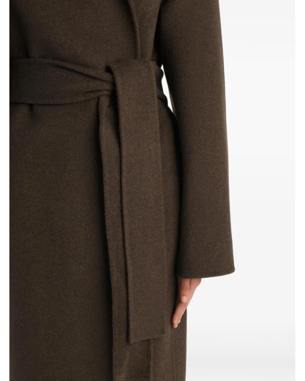 Khaite Brown Belted Coats
