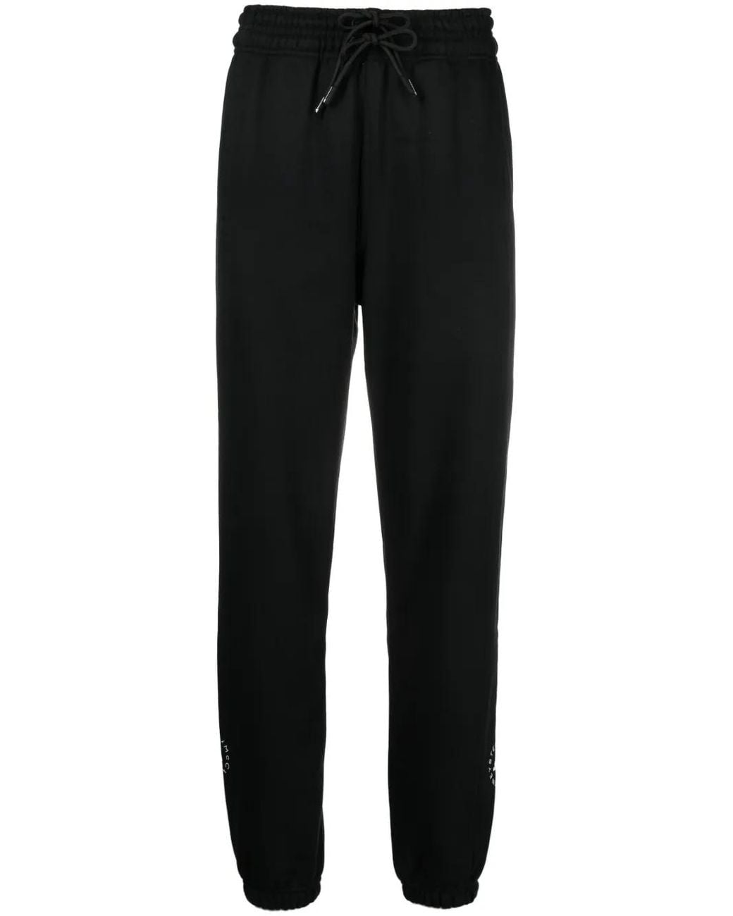 Adidas By Stella McCartney Black Logo-Print Track Pants