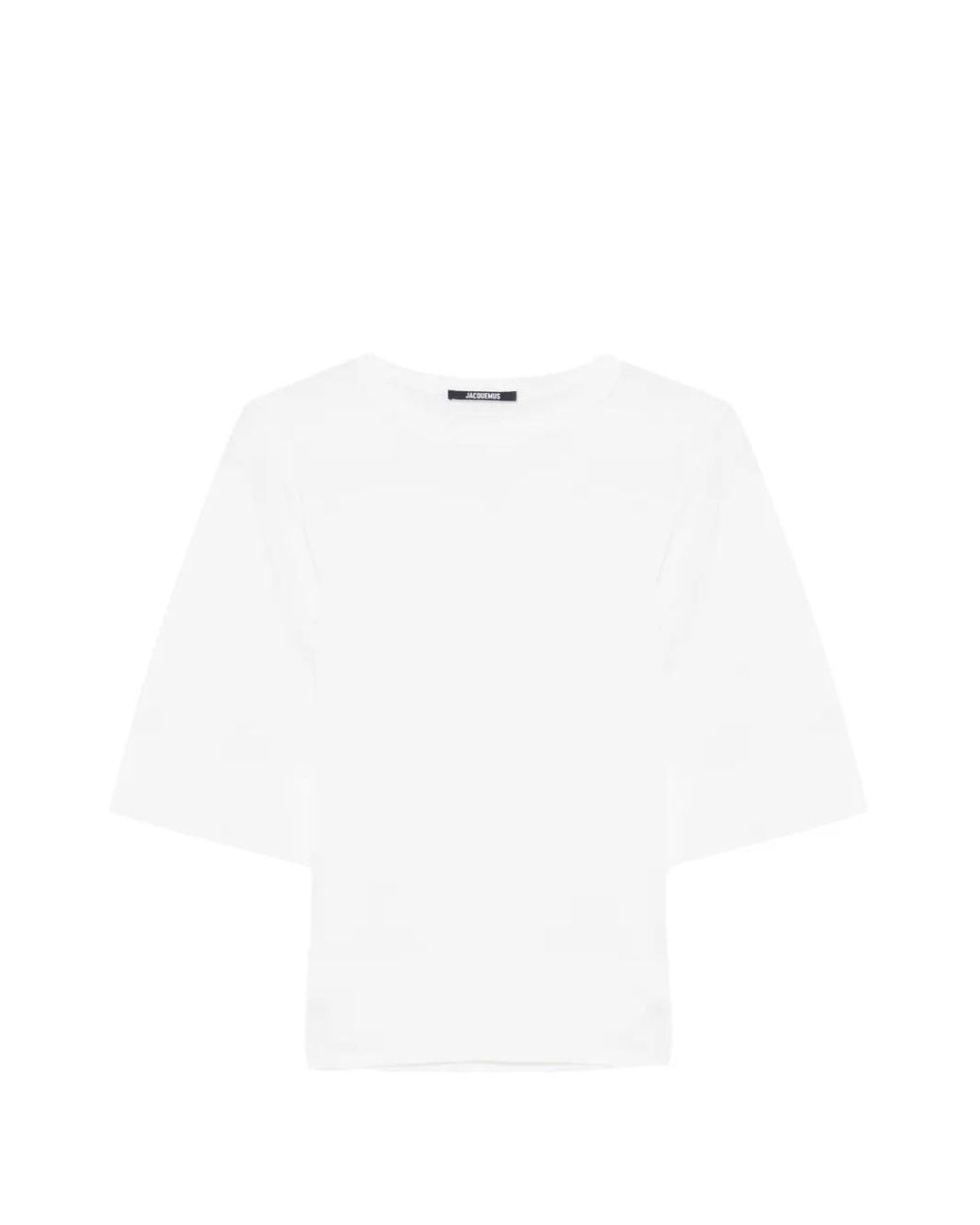 Jacquemus White Haut The Mananco En Maille
