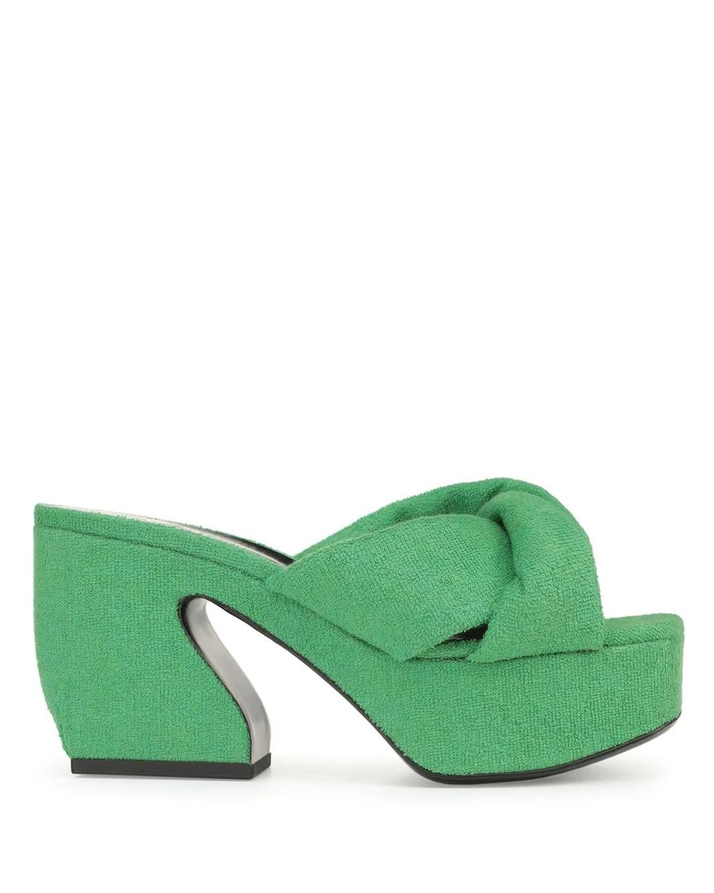 Sergio Rossi Green Si Rossi Platform Sandals