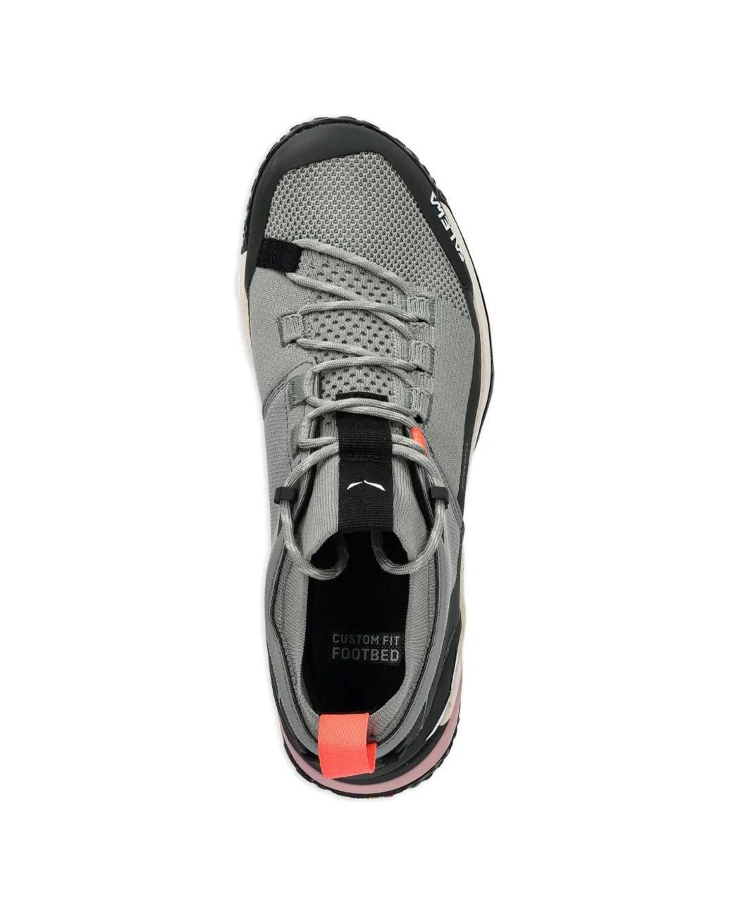 Salewa White Puez Lace-Up Performance Sneakers