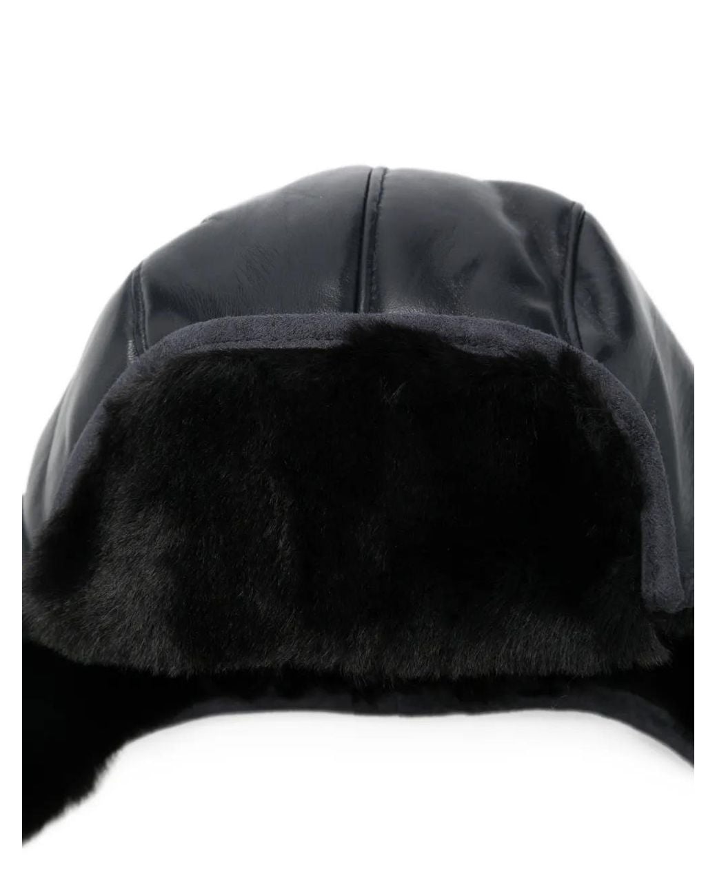 Arte' Green Leather Trapper Hat for men