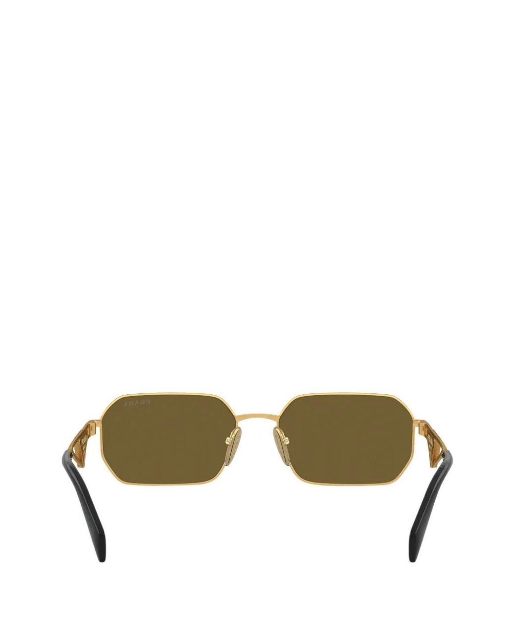 Prada Green Geometric-Frame Sunglasses