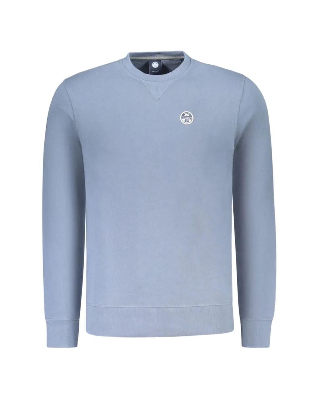 North Sails Blue Crew-Neck Long-Sleeve Sweater for men