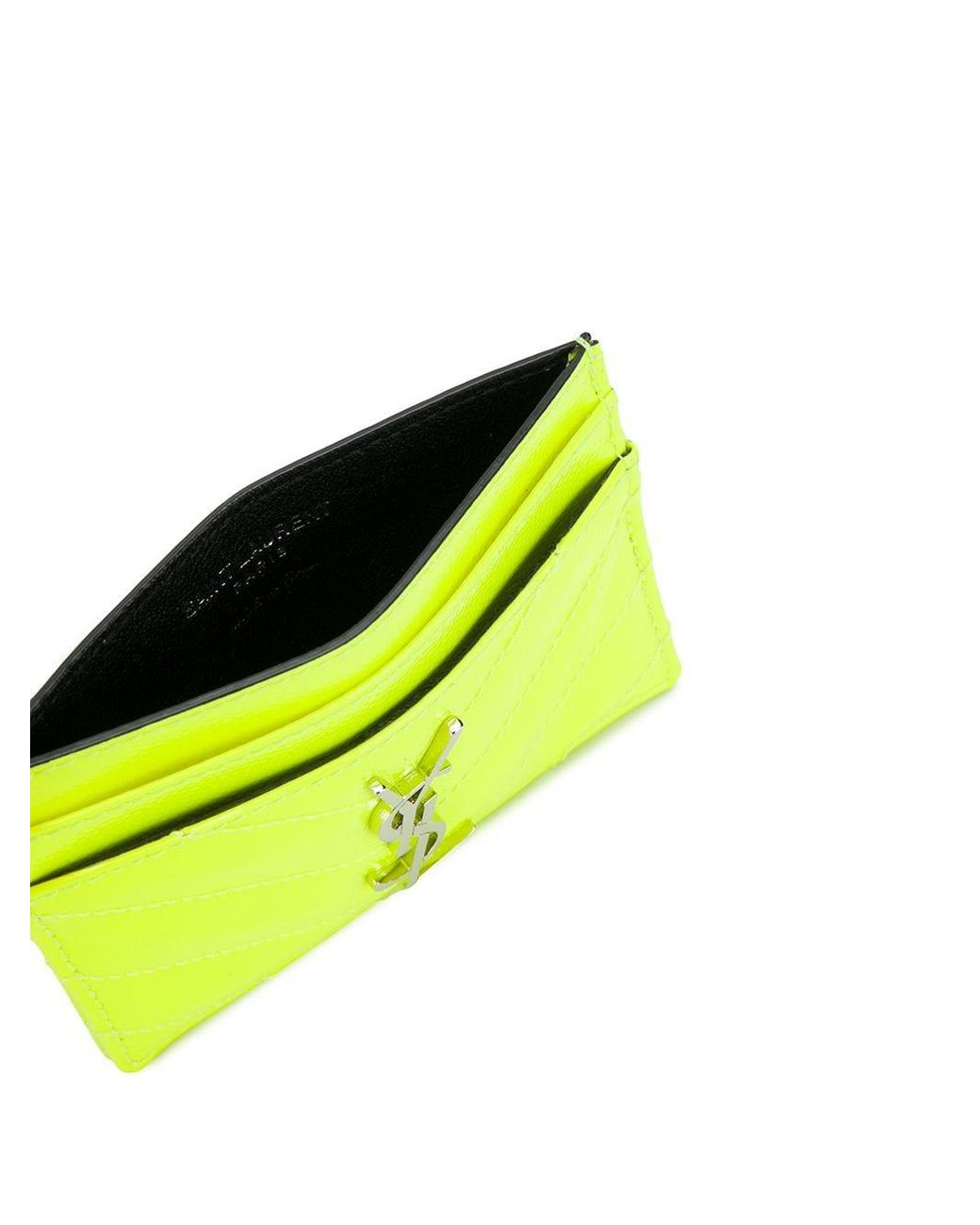 ysl neon card holder