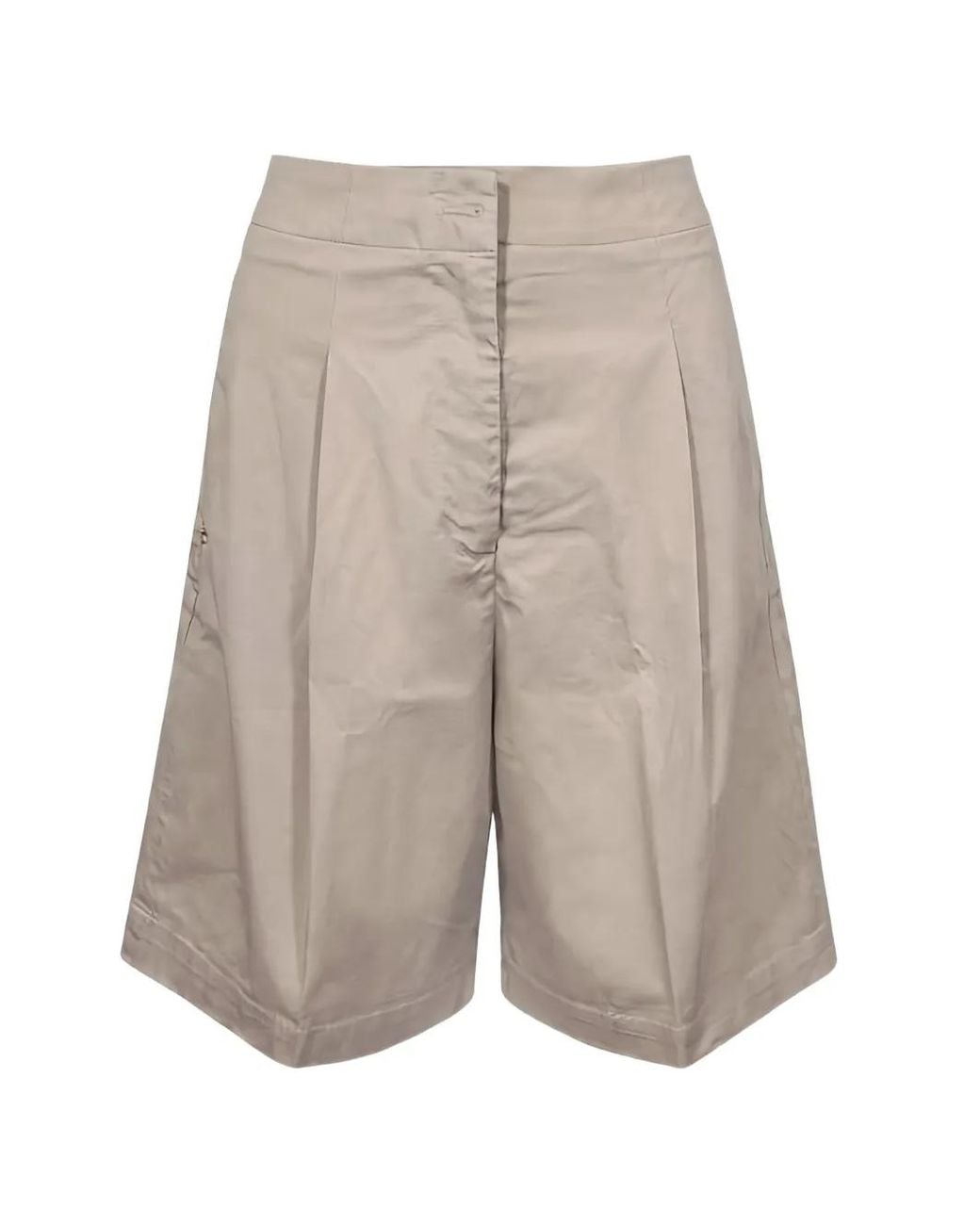 Re-hash Gray Short Ample Kiria À Design Plissé