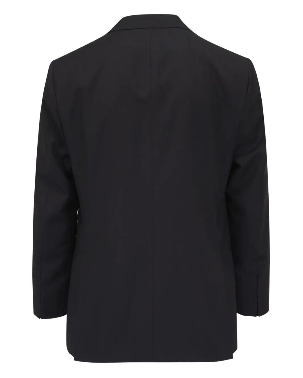 Kiton Black Satin-Trim Blazer for men