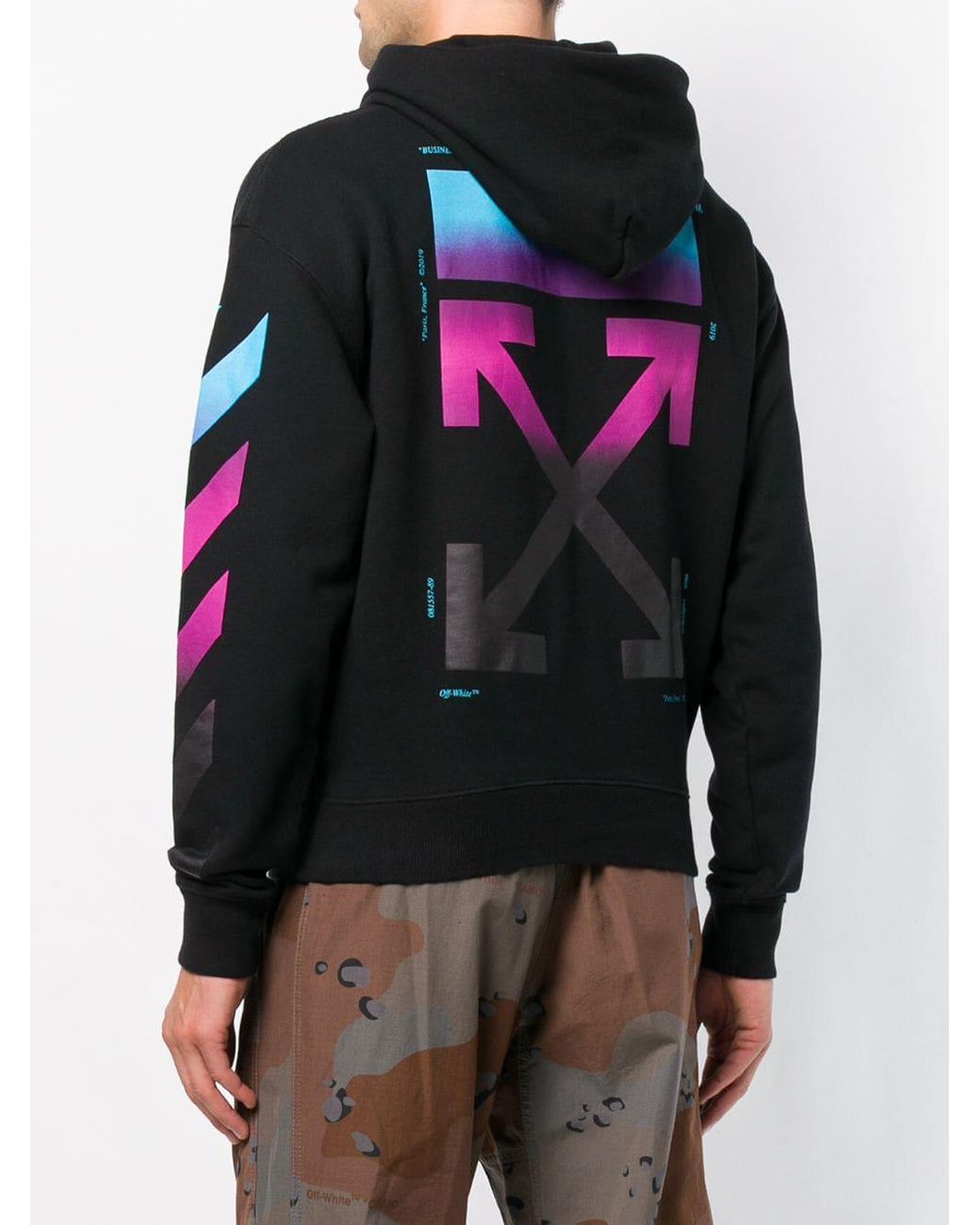 Off-White c/o Abloh Gradient Stripe Hoodie in for | Lyst