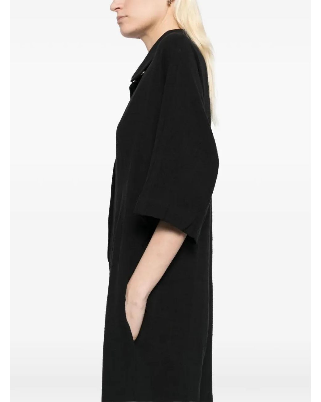Tessitura Black Oversized Jumpsuit