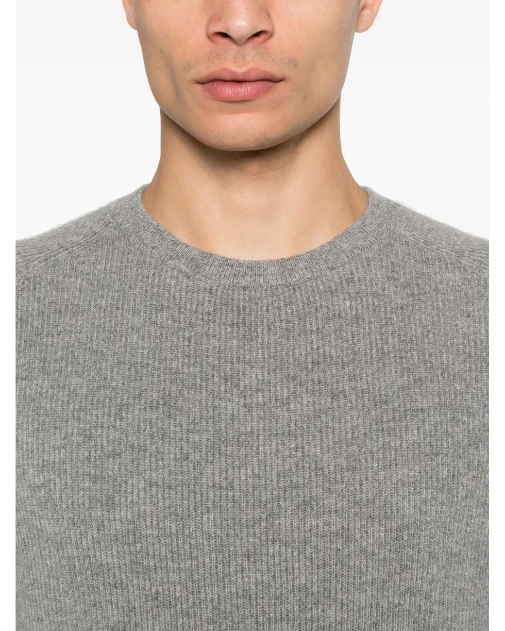 Bruno Manetti Gray Cashmere Sweater for men