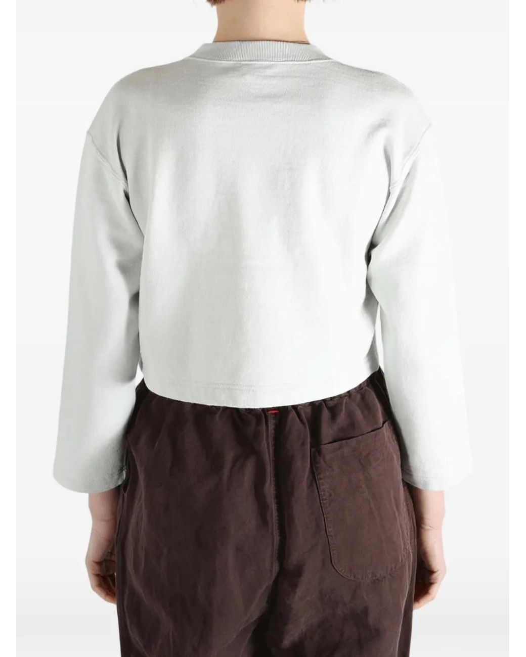 Auralee White Pocket Button Cardigan