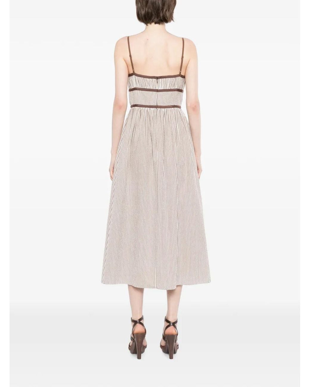 Cynthia Rowley White Clara Seersucker Dress