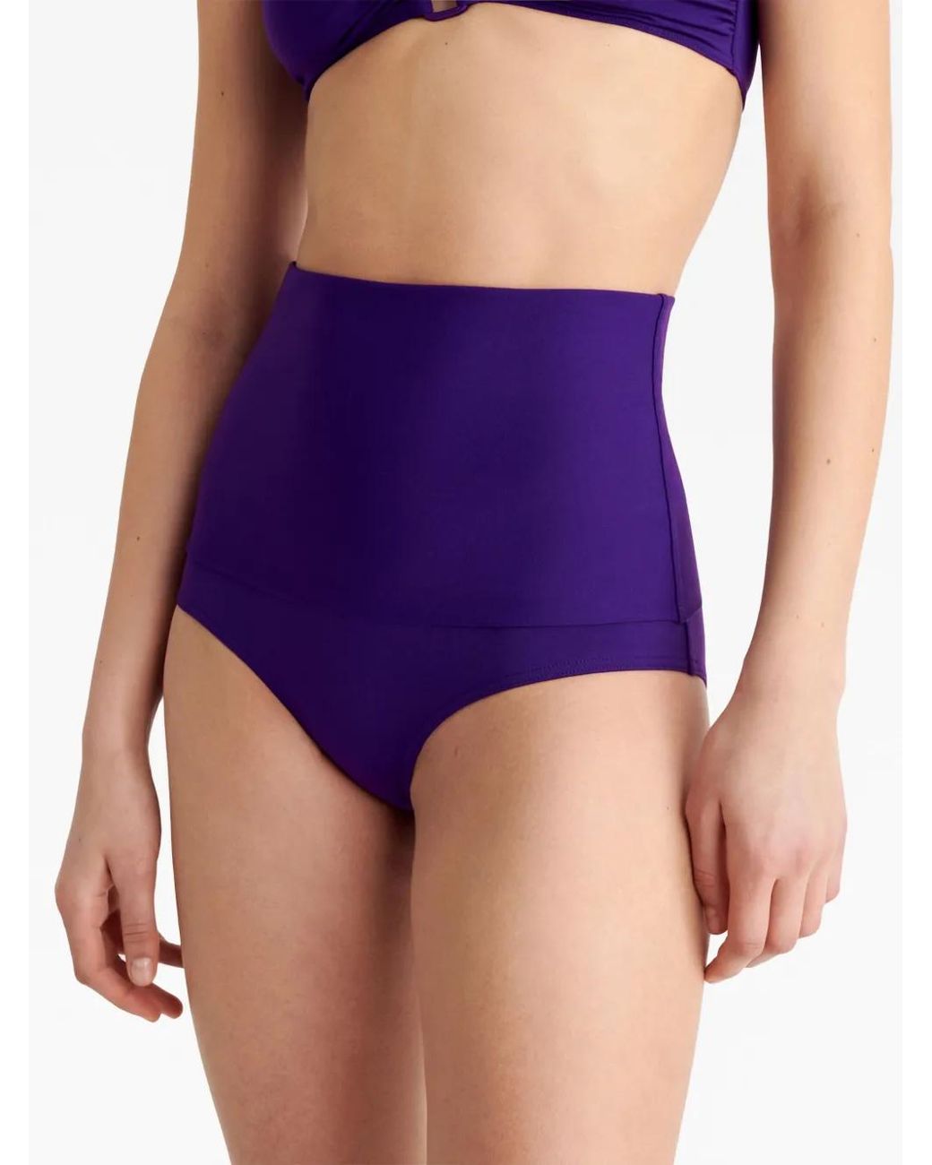 Eres Purple Gredin High-Waisted Bikini Bottoms