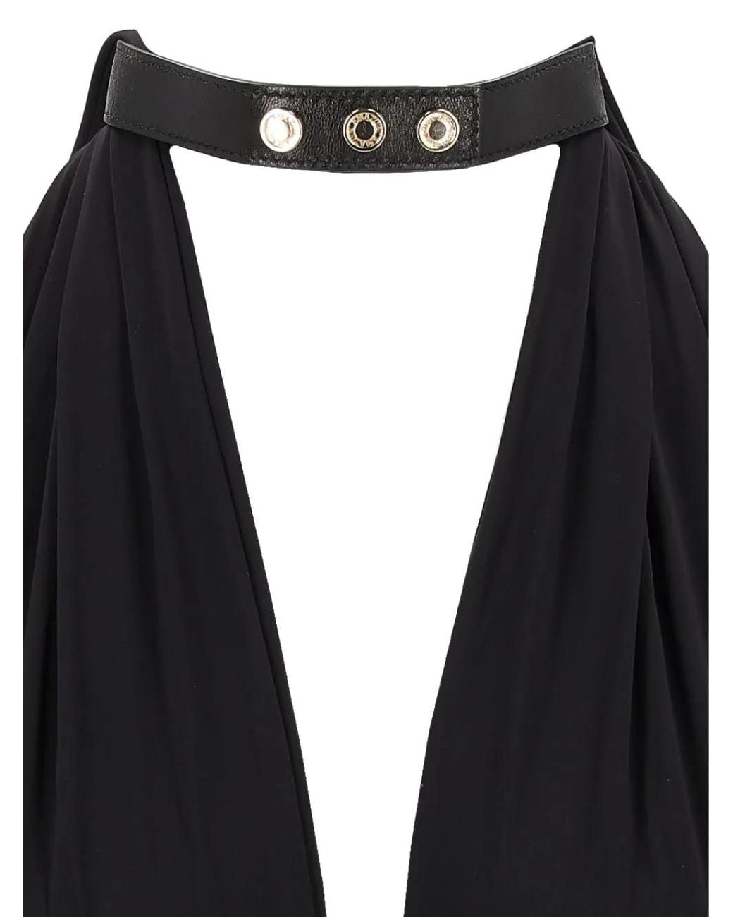 Amazuìn Blue Ember High-Neck Bodysuit