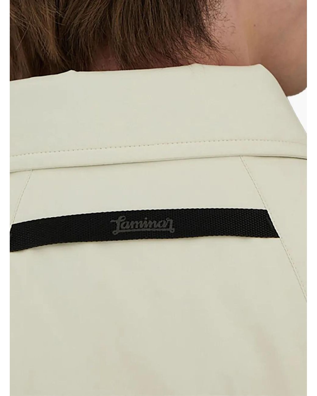 Laminar White Woven Jacket for men