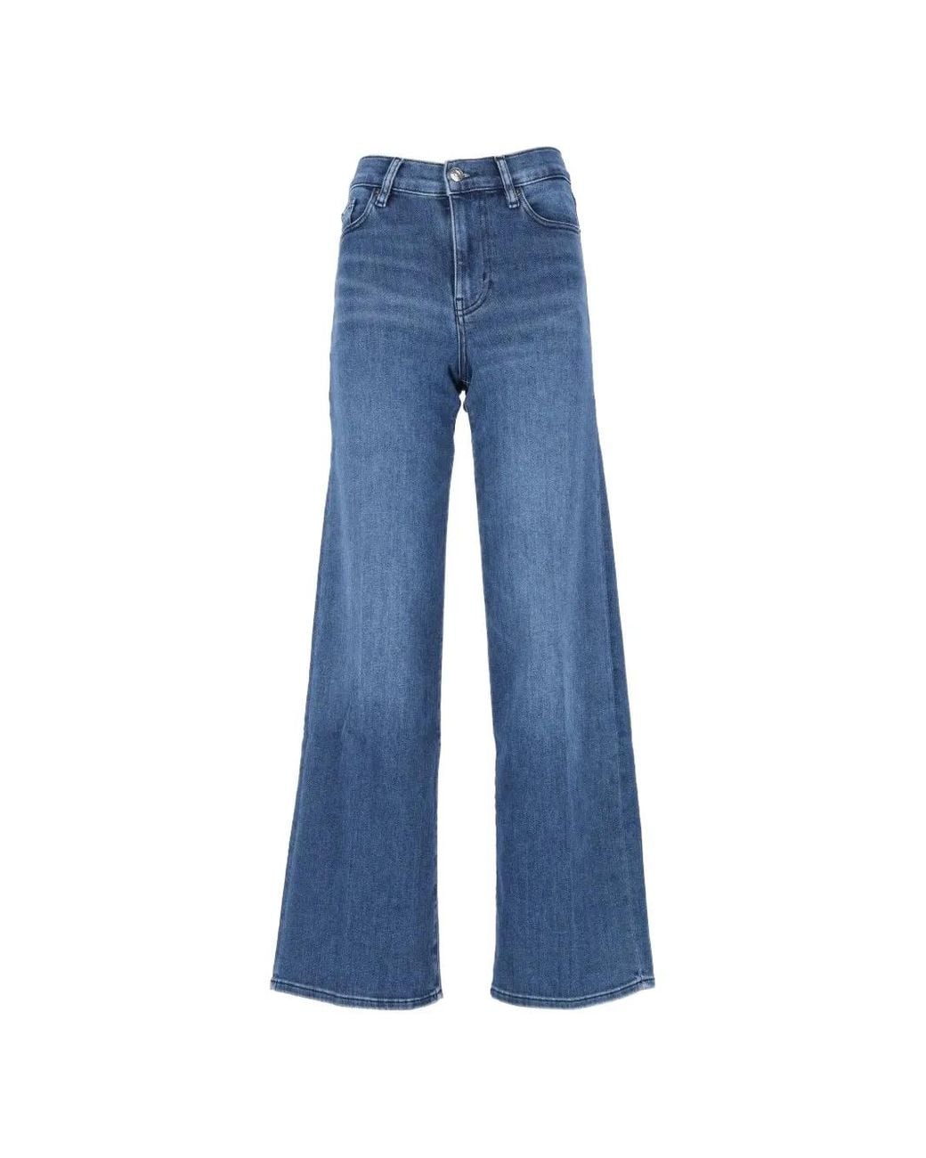 FRAME Blue Le Slim Palazzo Jeans