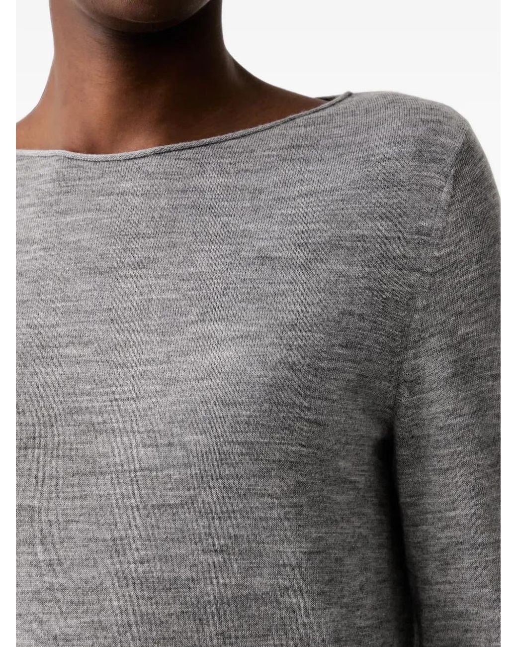 Marc O' Polo Gray Boat-Neck T-Shirt