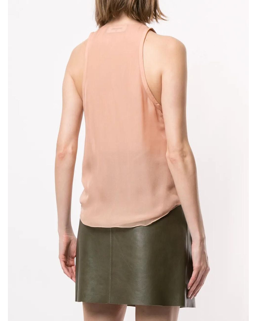 DSquared² Multicolor Sleeveless Silk Blouse