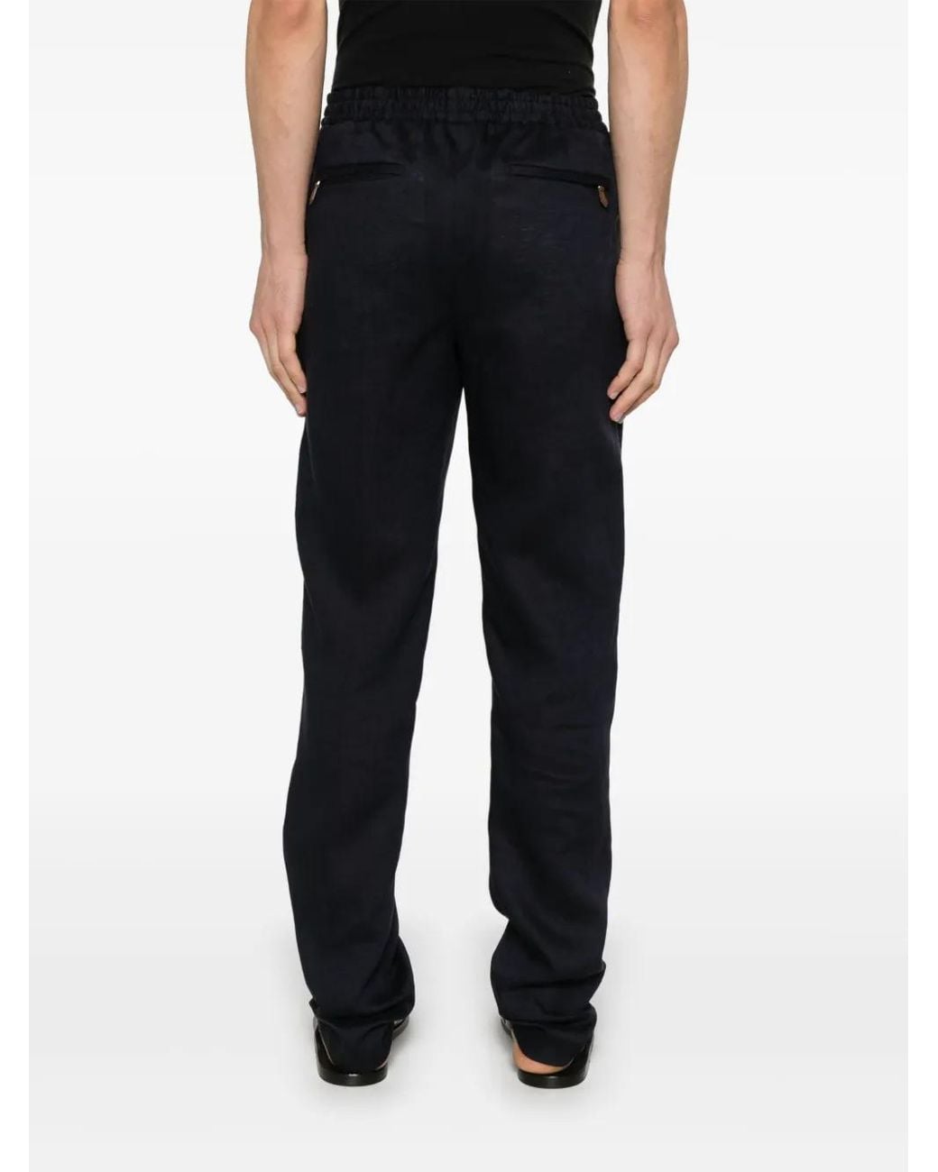 PT Torino Blue Pleated Trousers for men