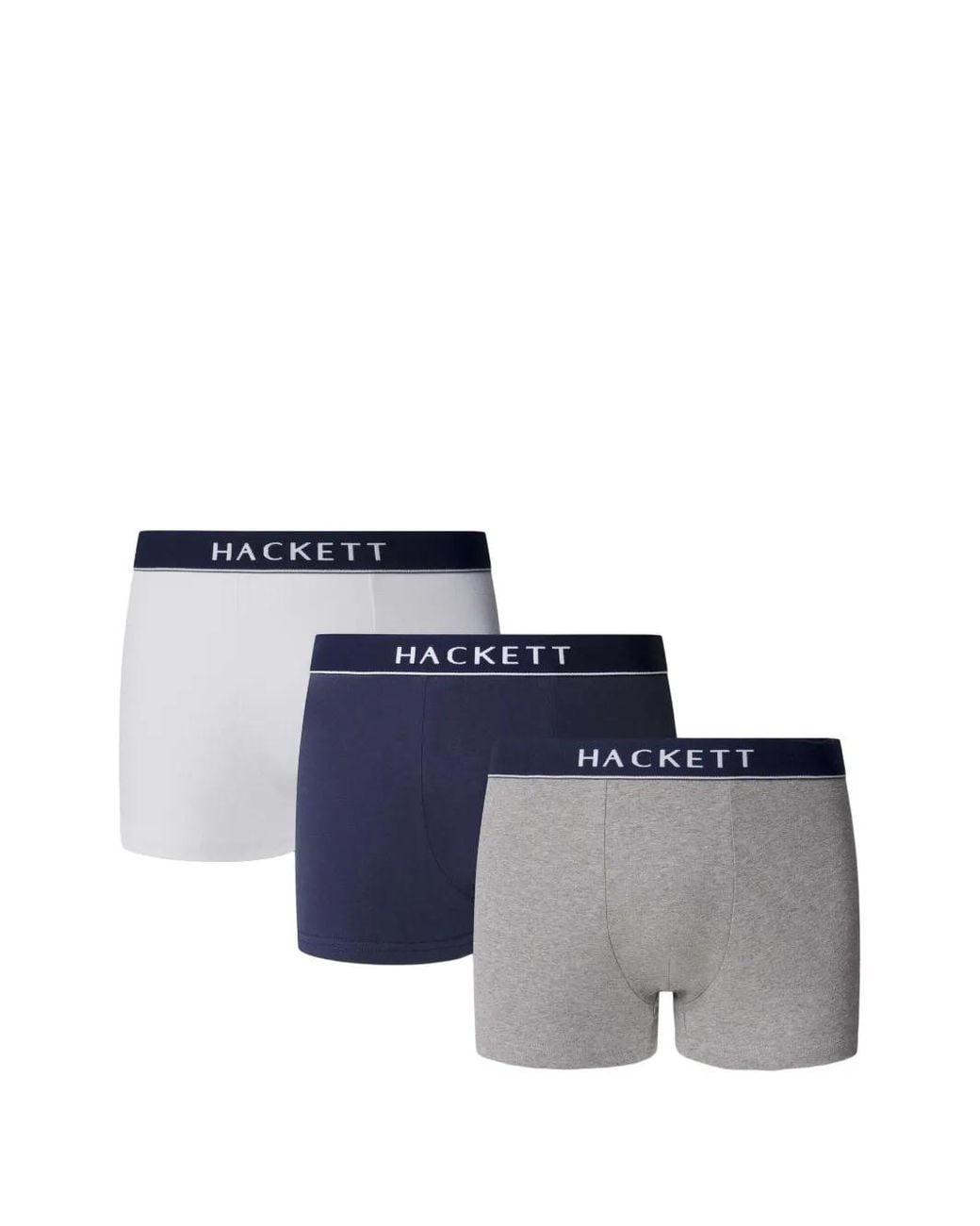 Hackett Blue Logo-Waistband Boxers (Pack Of Three) for men