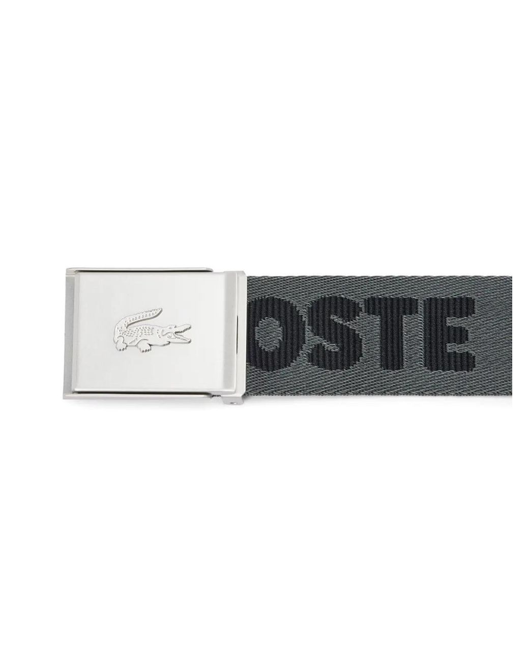 Lacoste Logo-Jacquard Belt in Black for Men | Lyst