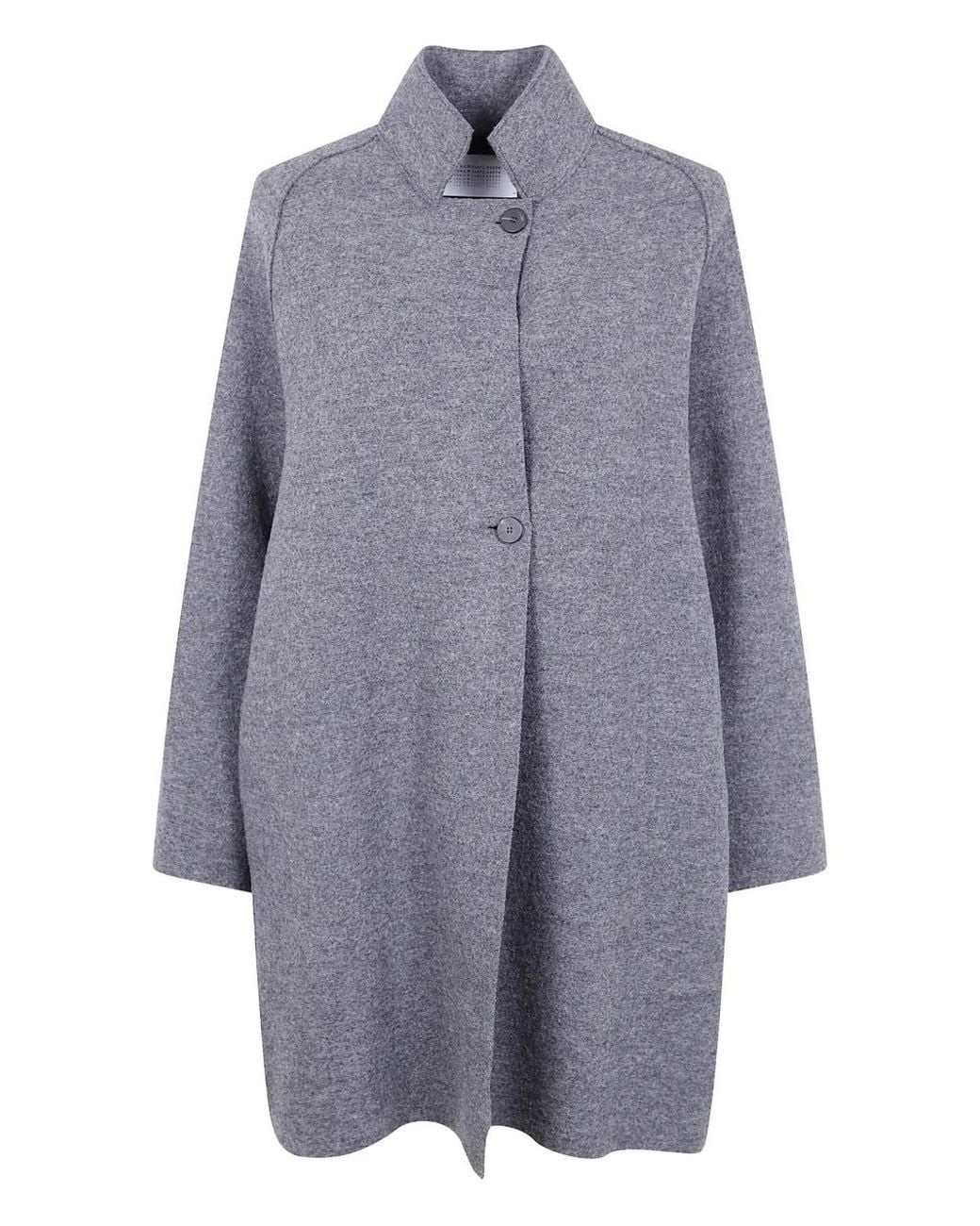Abrigo de lana con manga raglán Harris Wharf London de color Gray