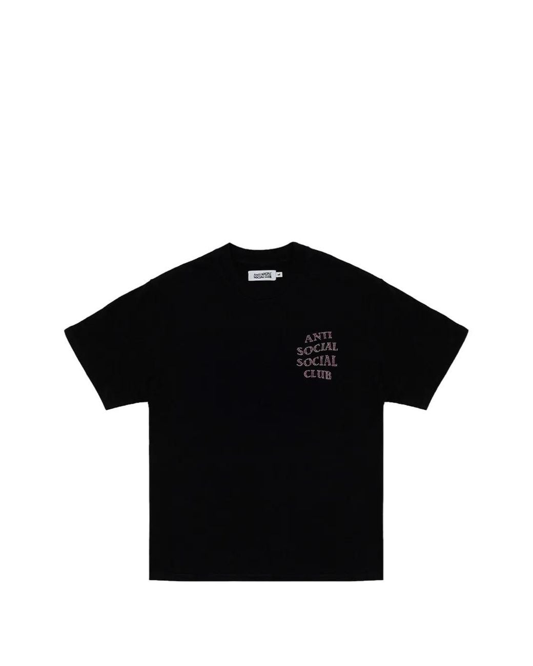 ANTI SOCIAL SOCIAL CLUB Black Mind Games Rhinestone-Embellished T-Shirt for men