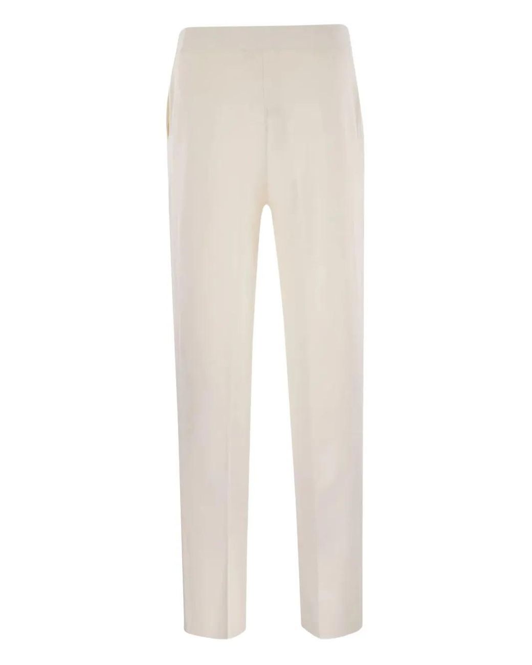 Max Mara White Arno Trousers
