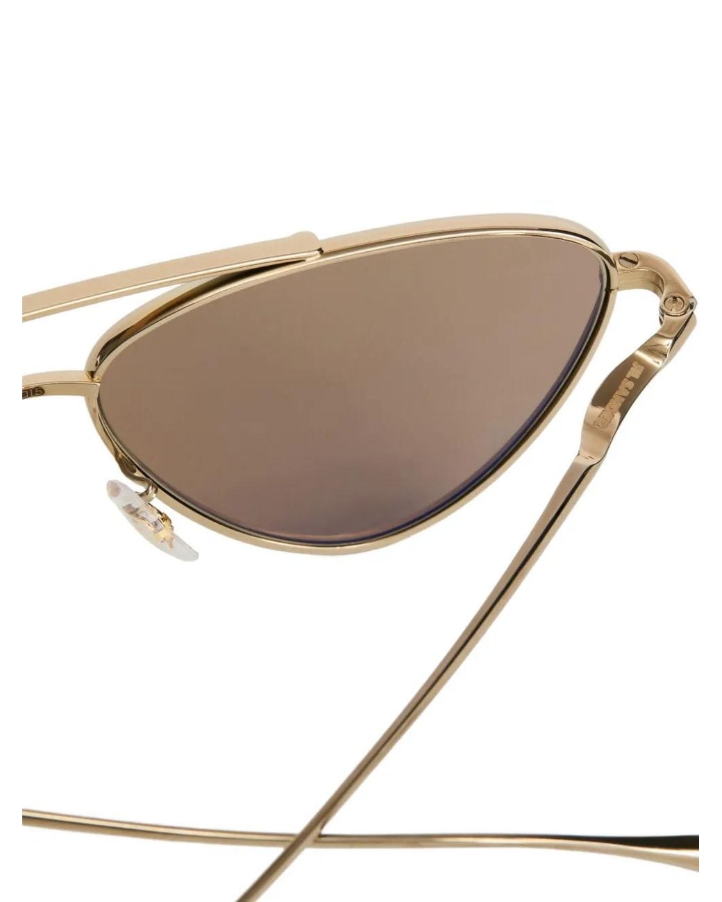 Jil Sander Metallic Pilot-Frame Sunglasses