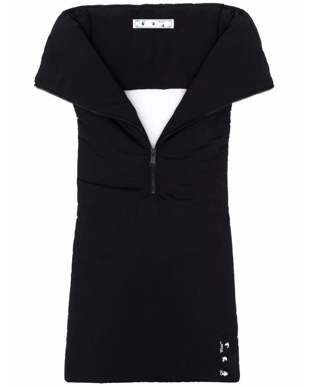 Off-White c/o Virgil Abloh Black Zip-Up Bib Scarf for men