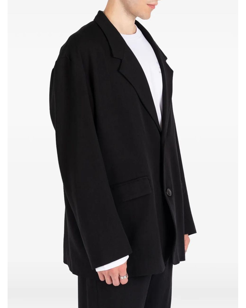 Societe Anonyme Black Berry Oversized Wool Jacket