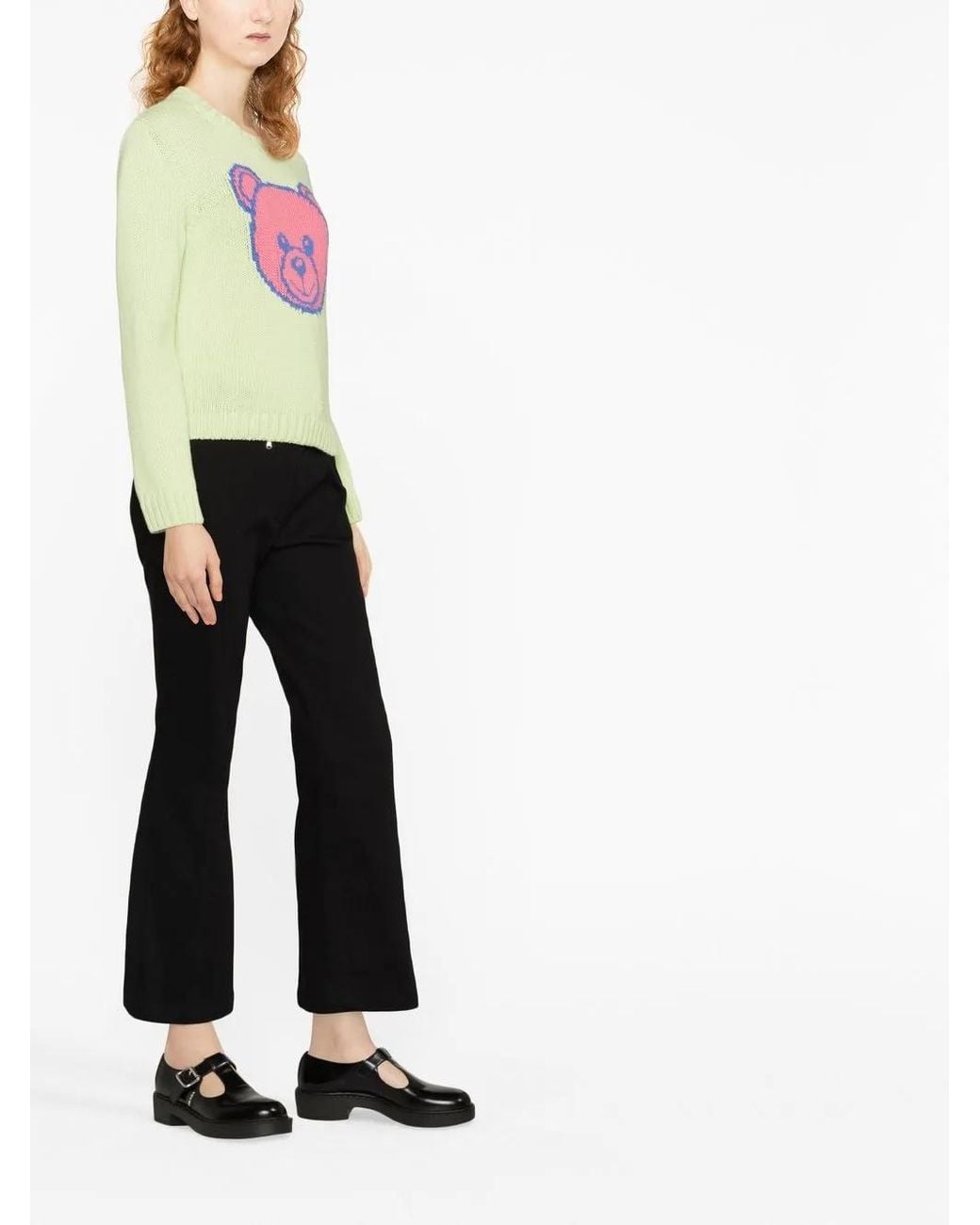 Moschino Green Teddy Bear Sweater