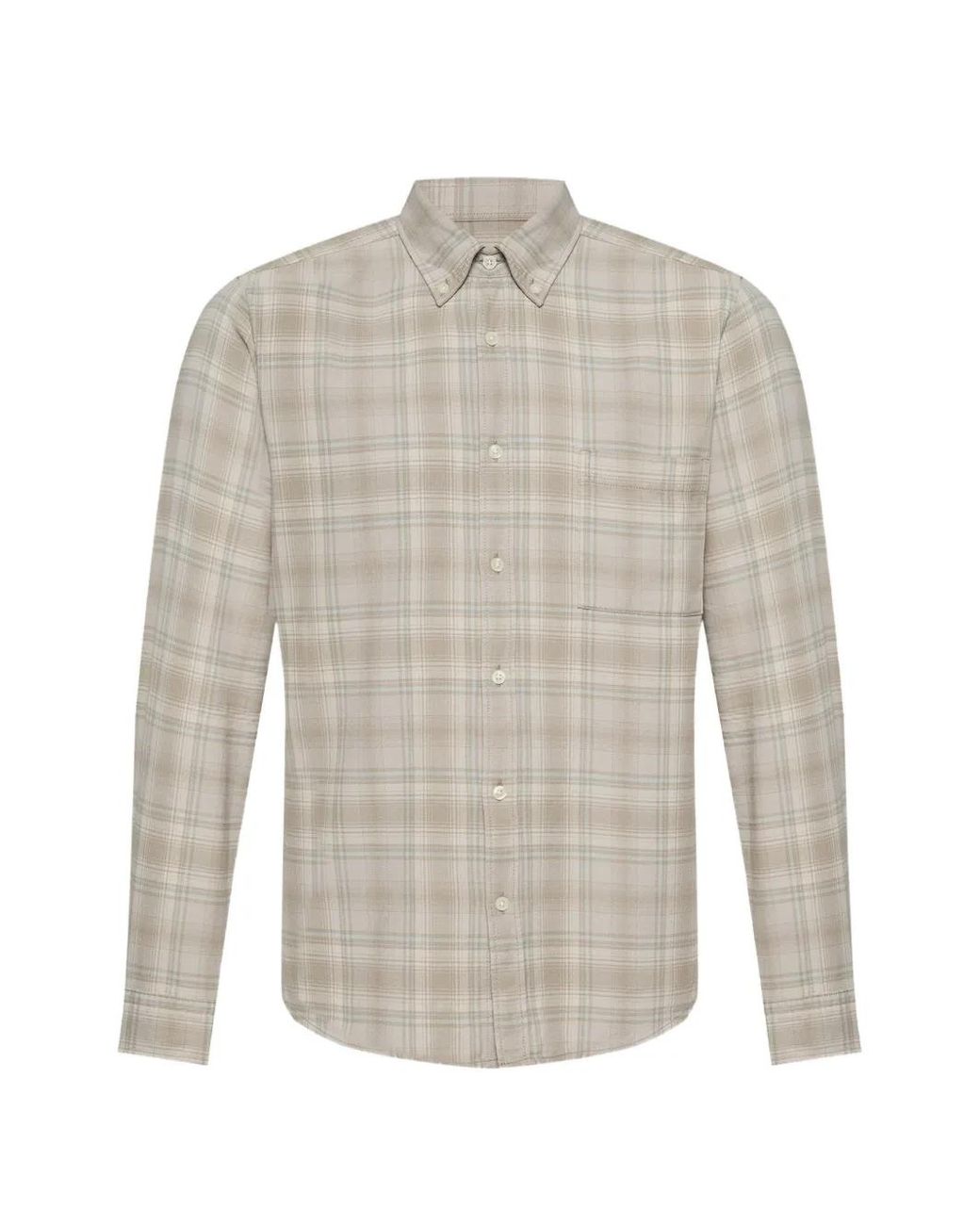 Boss White Checked Pocket Shirt for men