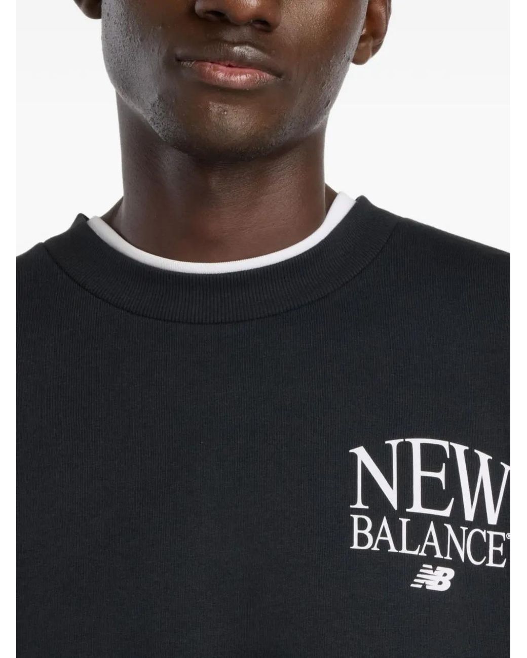 New Balance Blue Sweat À Logo Imprimé for men