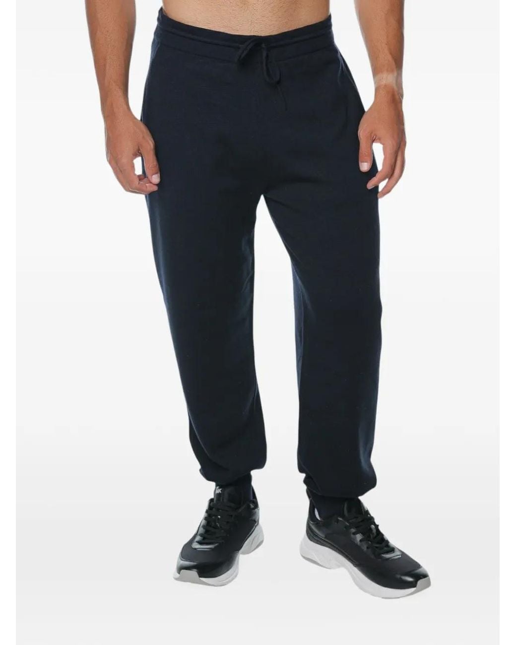 ARMANI EXCHANGE Blue Drawstring-Waist Track Pants for men