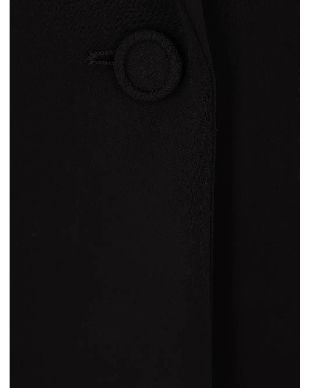 Roberto Cavalli Black Single-Breasted Cady-Texture Blazer