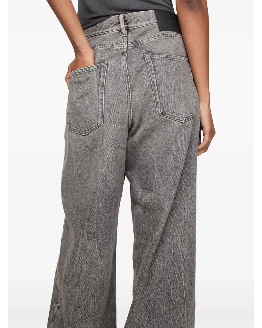 Acne Gray 1981 Jeans Mit Lockerem Schnitt