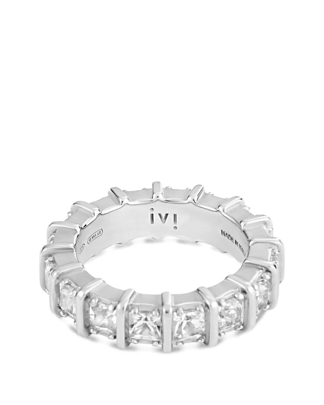 Ivi White Ehering Mit Logo-Detail