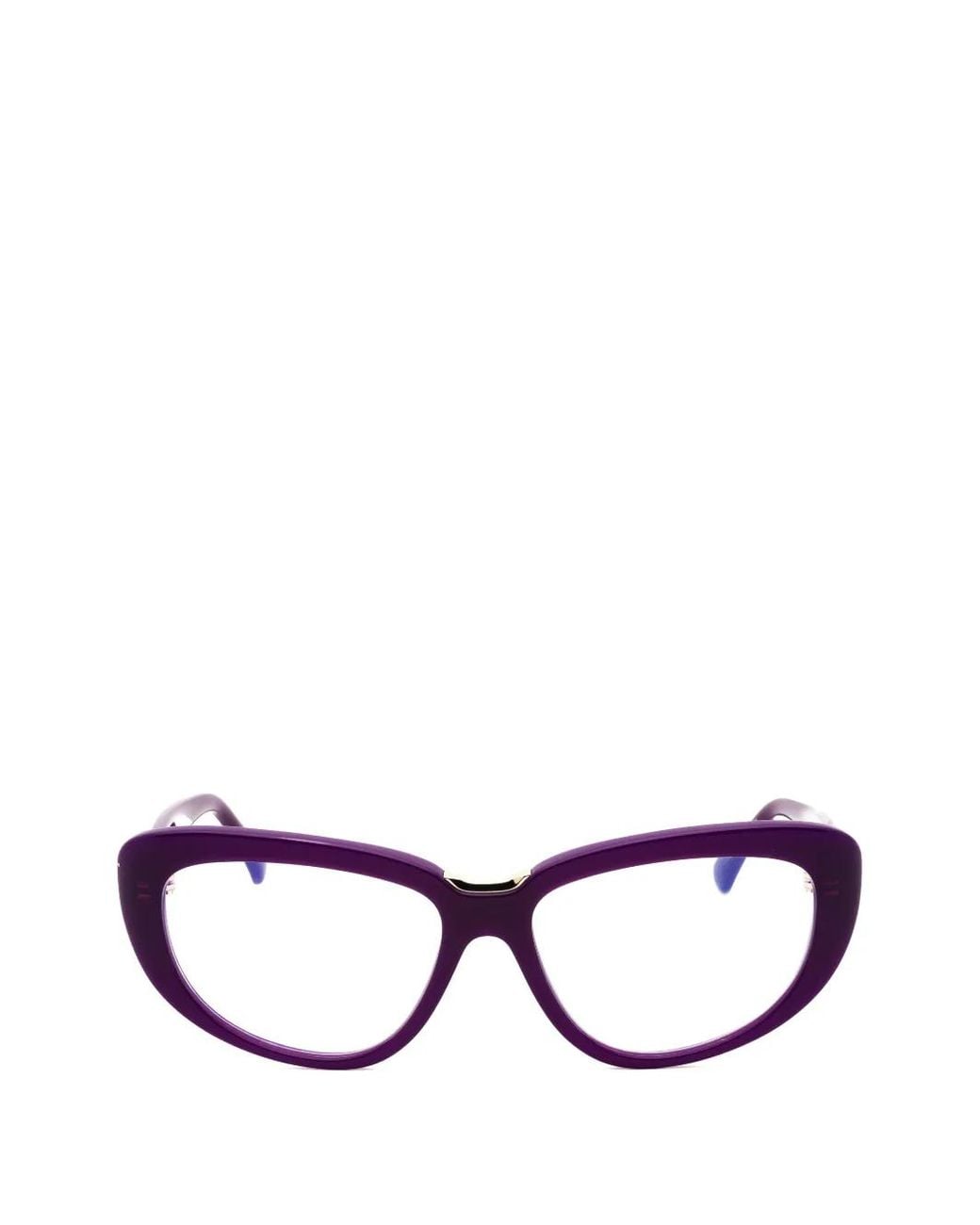 Max Mara Purple Cat-Eye Glasses