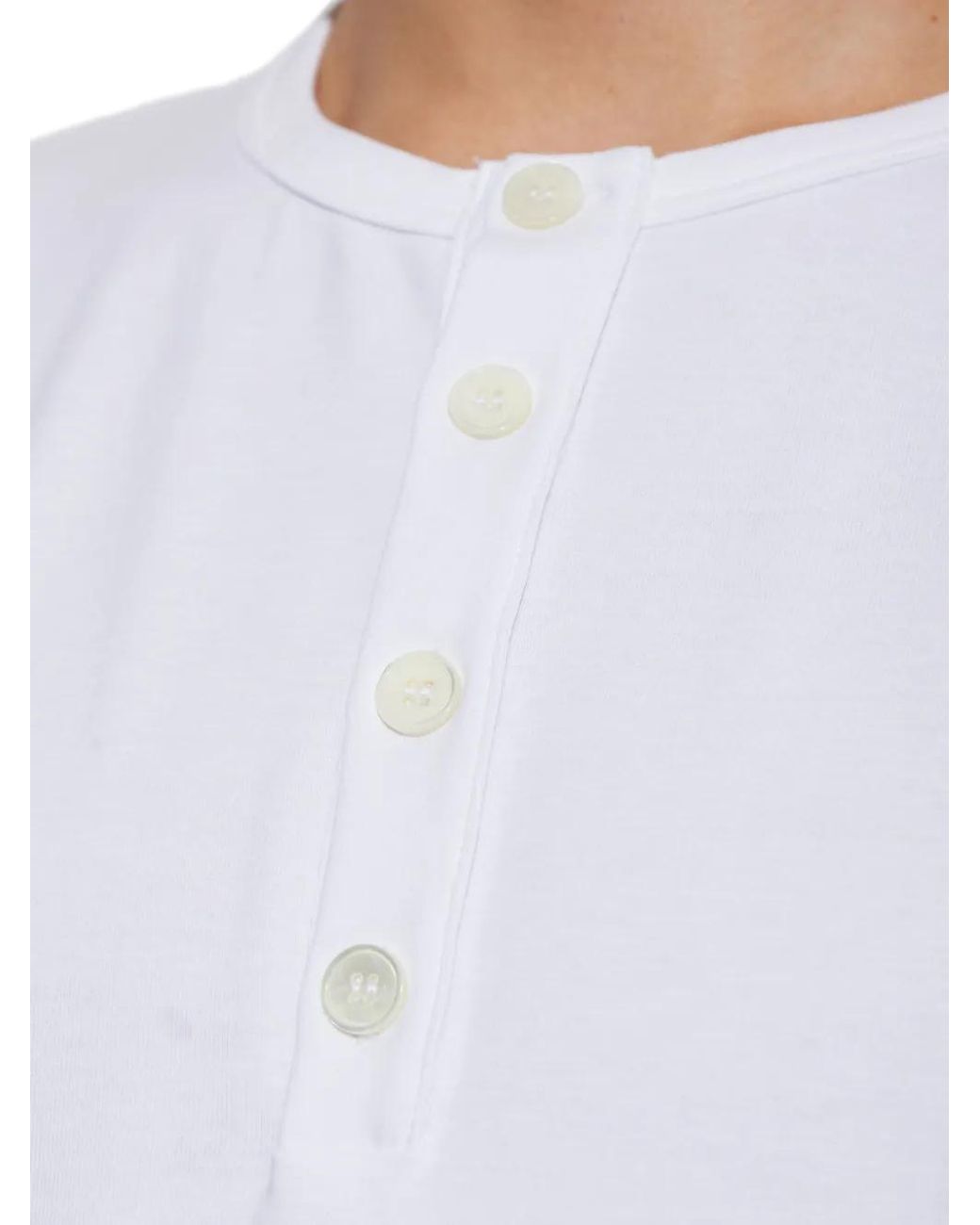 MM6 by Maison Margiela White Long-Sleeve T-Shirt for men