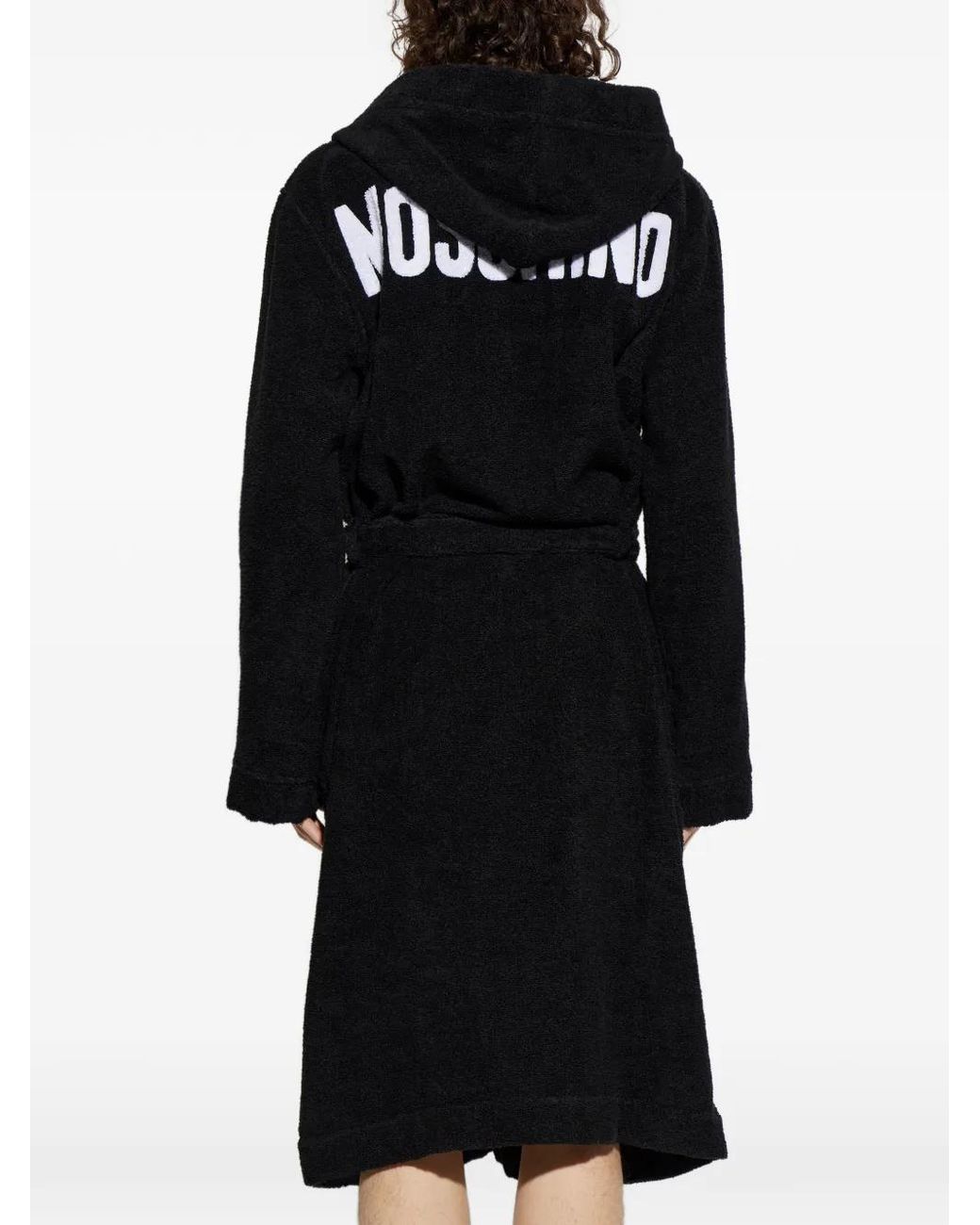 Peignoir À Patch Logo Moschino pour homme en coloris Black
