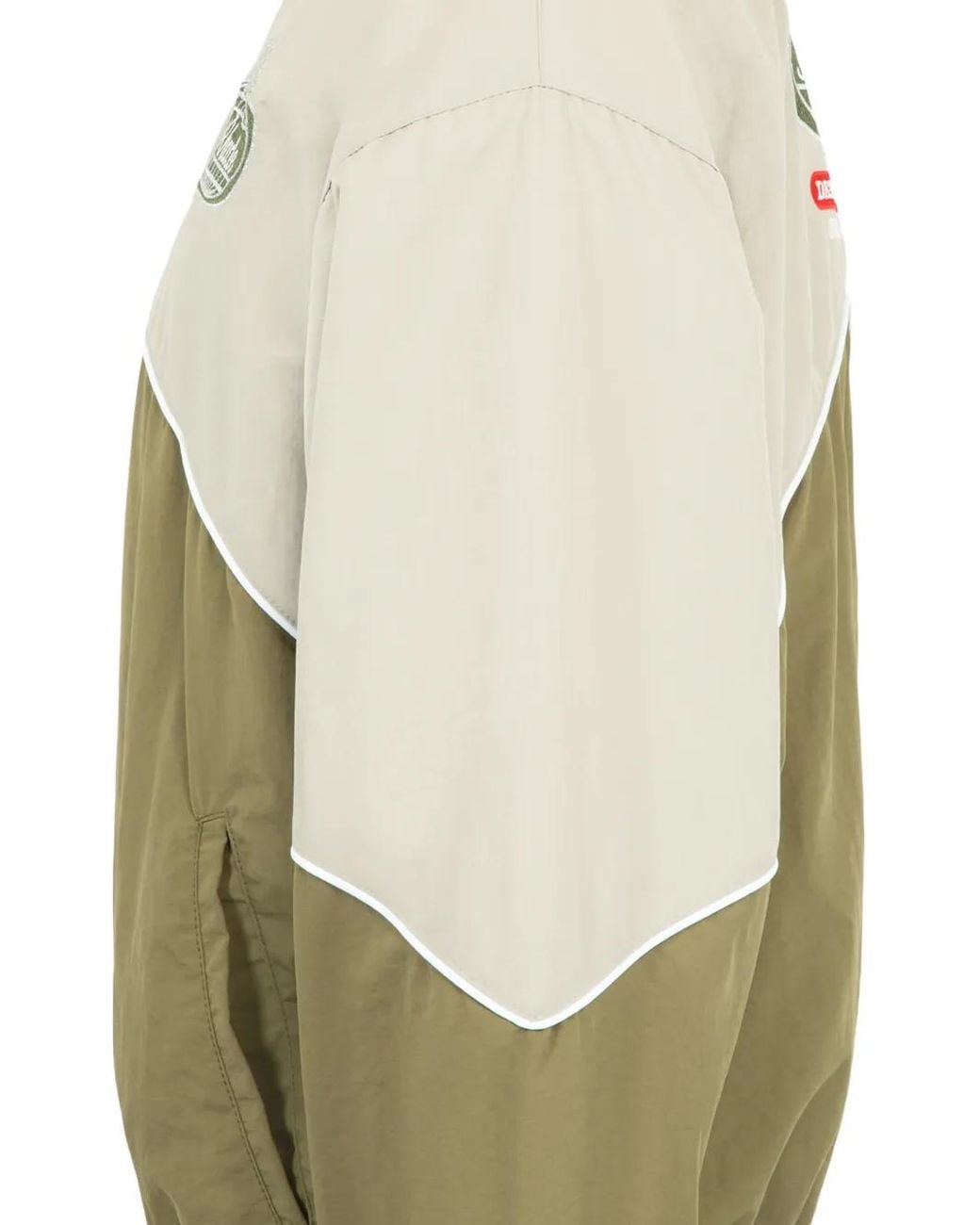 Rhude Green Desert Racing Logo-Patch Jacket for men
