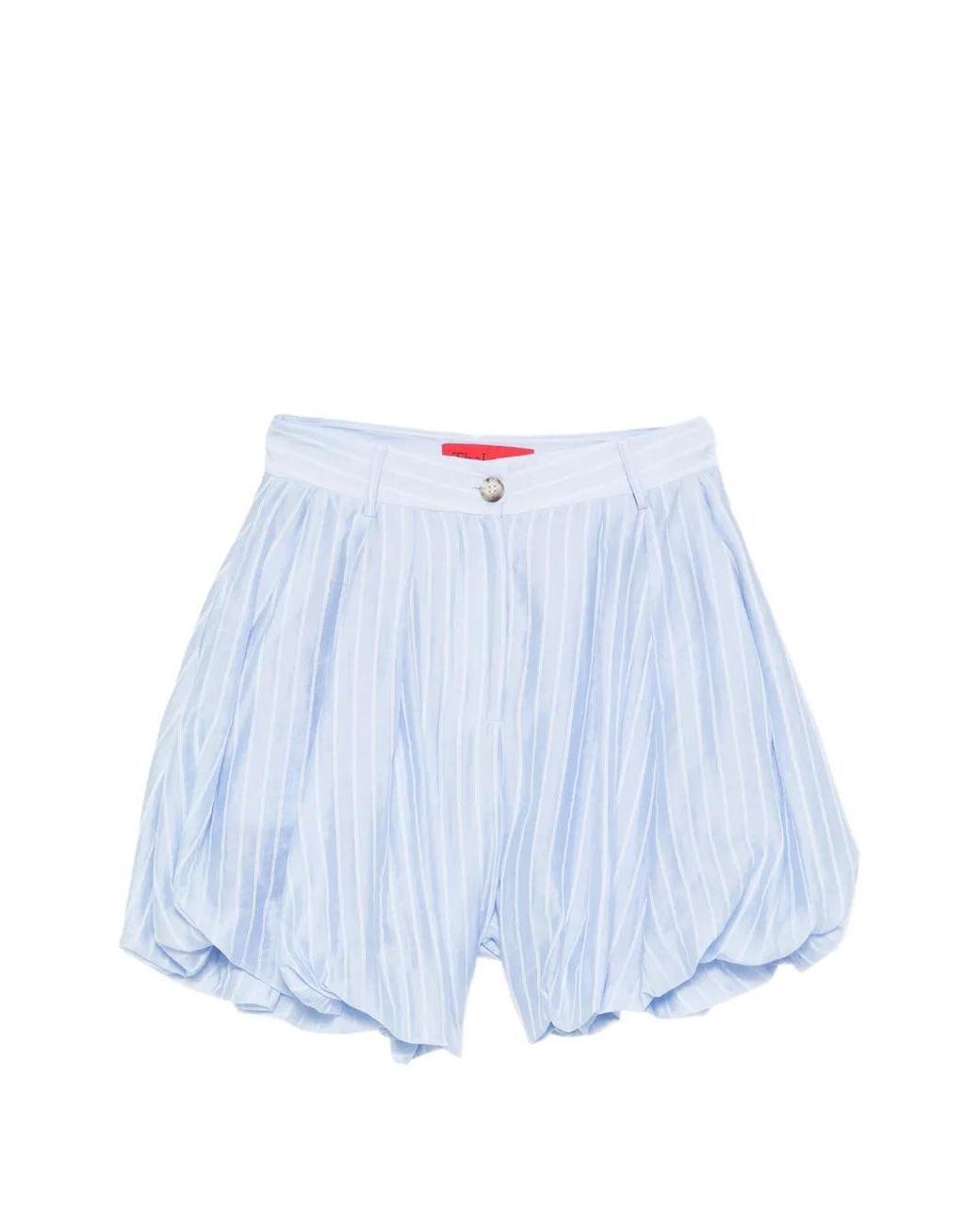 Thelatest Blue Dafne Striped Balloon Shorts