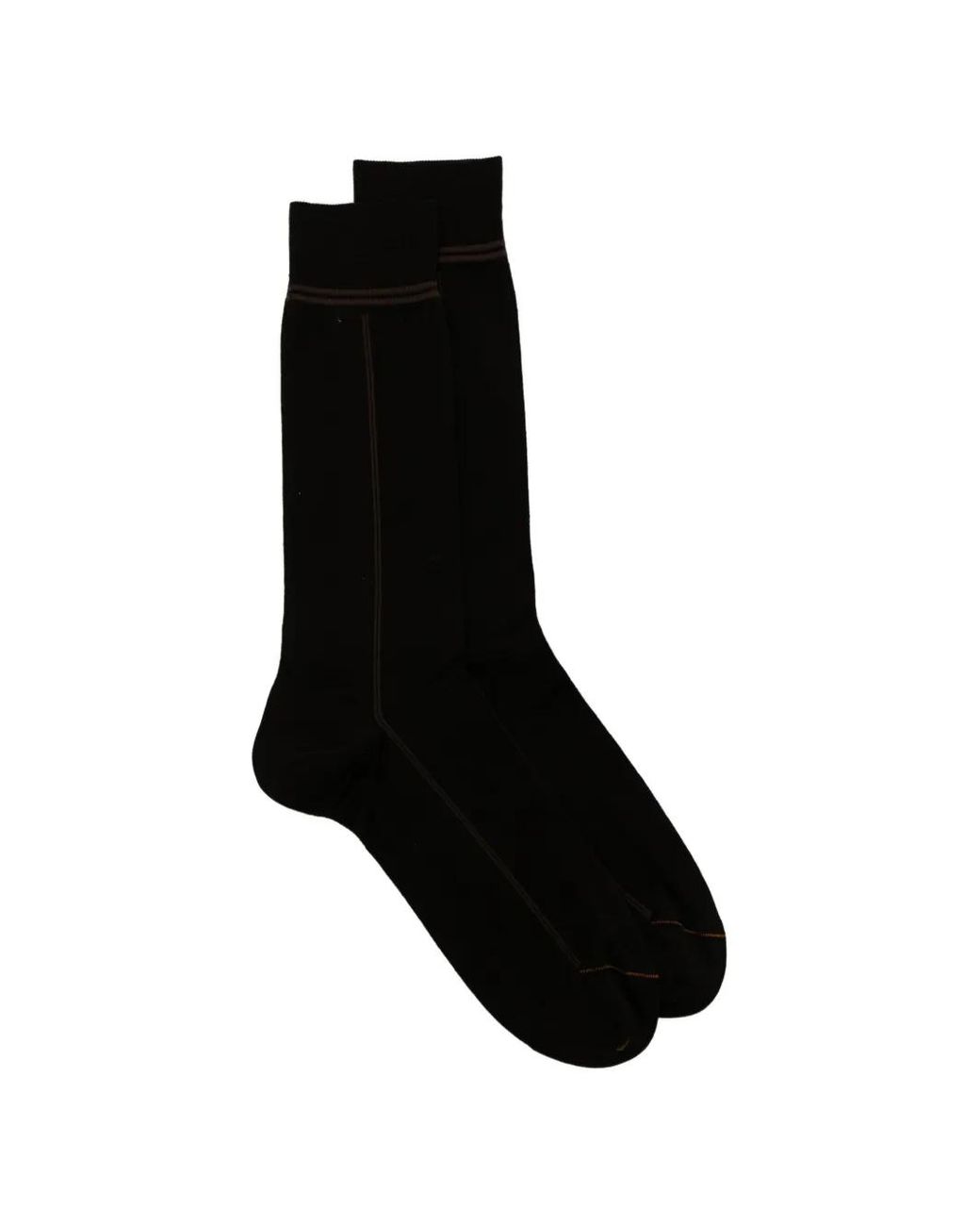 Zegna Black Mid-Calf Socks