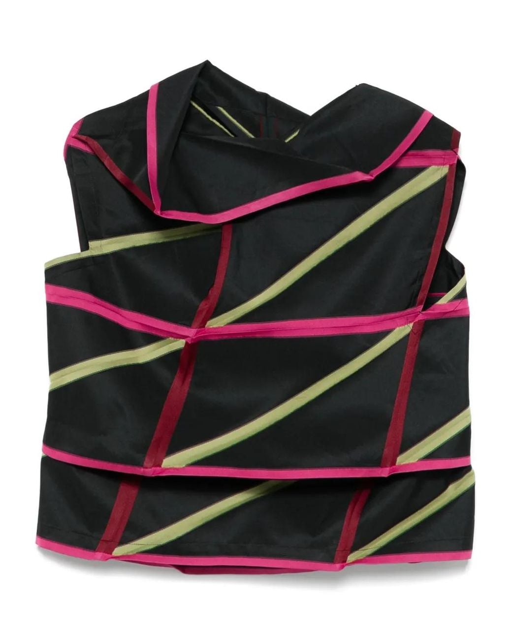 Issey Miyake Black Jacquard Top