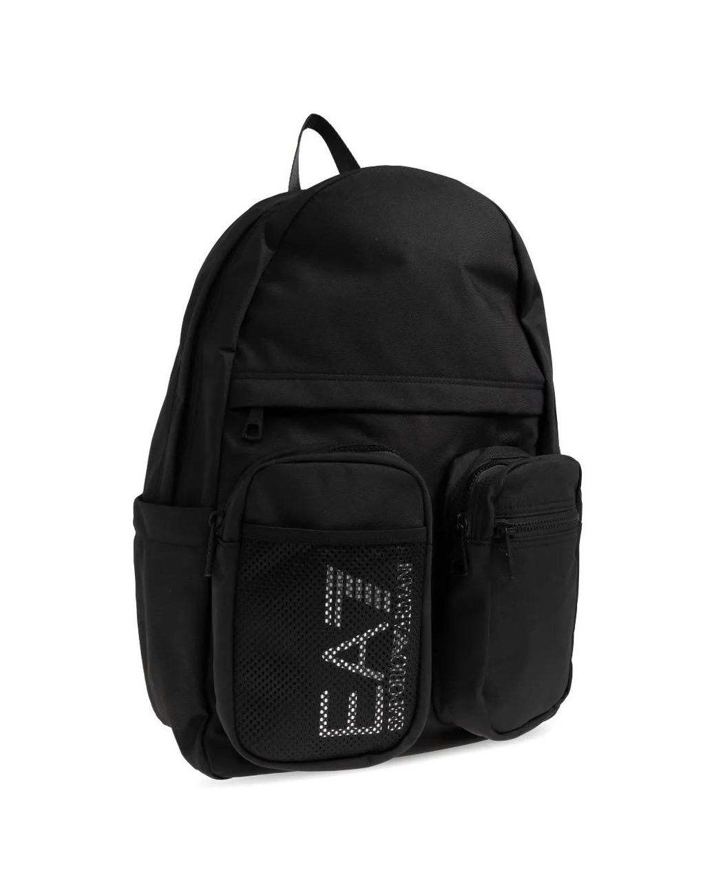 EA7 Black Sac À Dos À Poche Logo