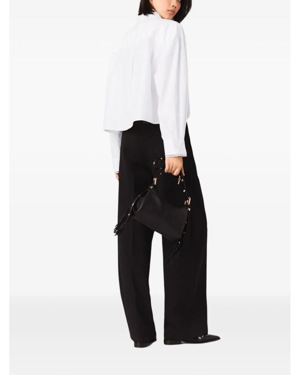 Maje Blue Balloon Suit Trousers