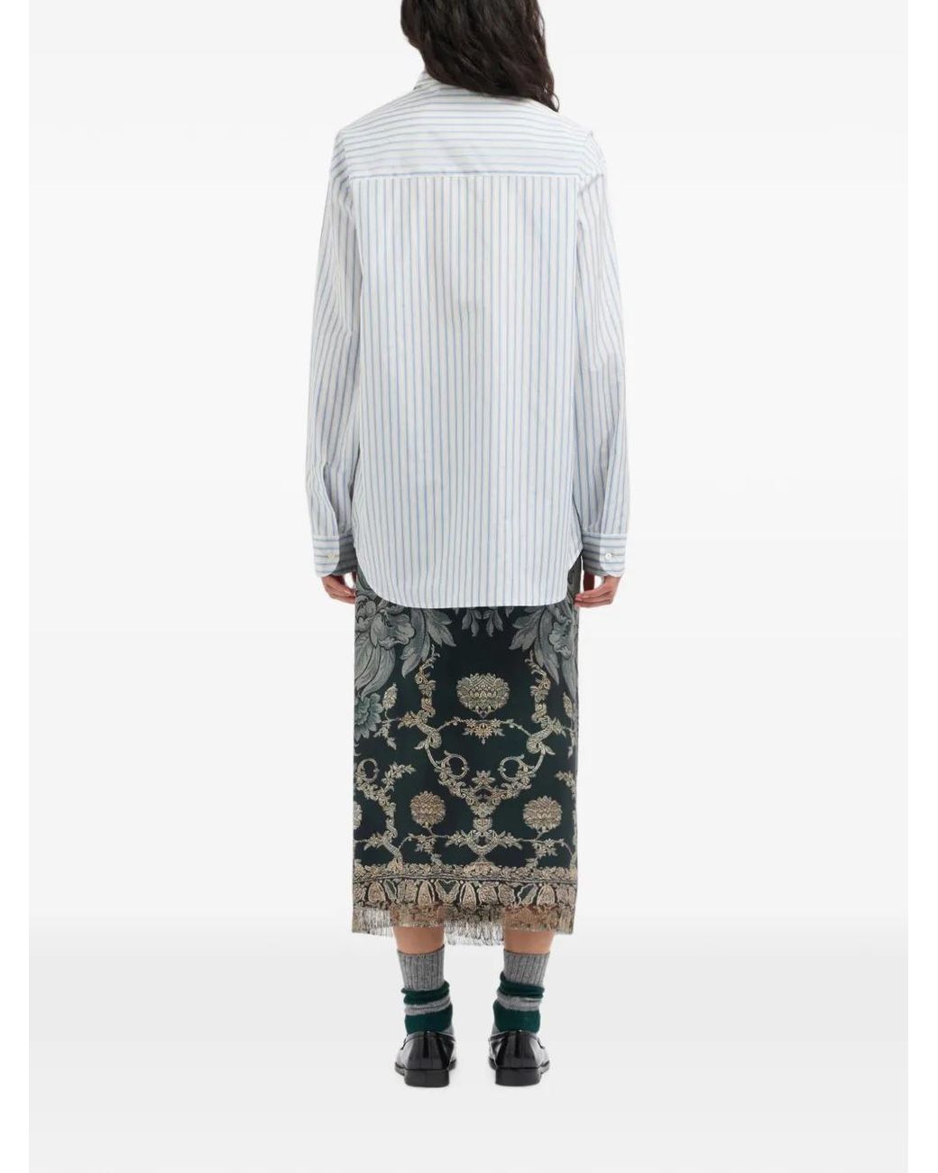 Pierre Louis Mascia Gray Popverig3 Striped Shirt